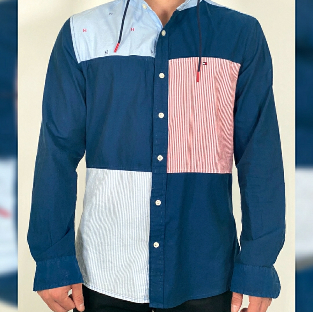 Shirt with hoodie